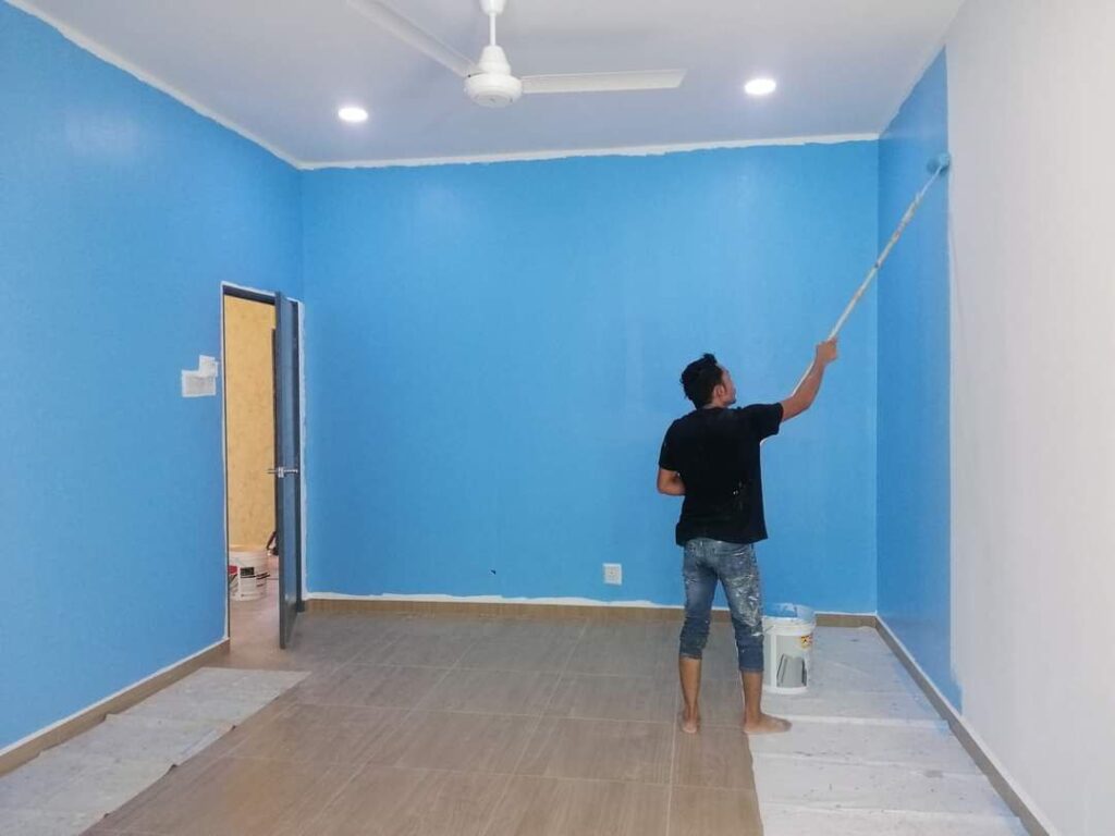 Interior wall painting for a home renovation project in Taman Subang Mas, Subang Jaya